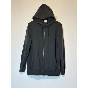 Nike Yoga Womens 3X Full Zip Black Cotton Hoodie DD5597-101 Athleisure